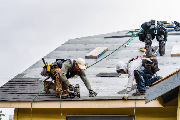 Professional Emergency Roof Repair technician working in Trego, MT